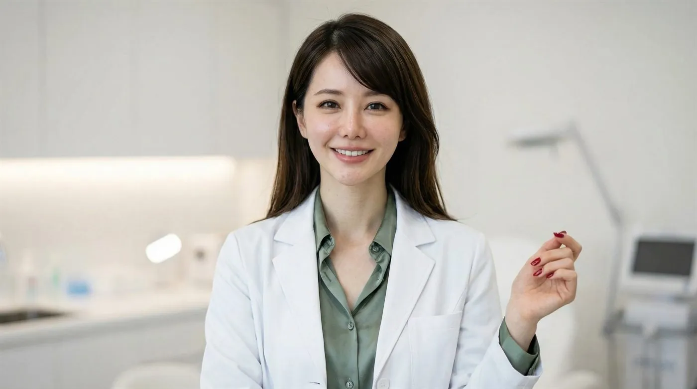 蘇菲在診所場景中整理醫美判斷重點